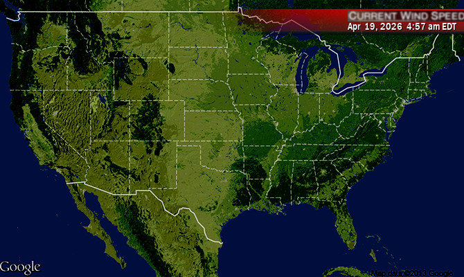 Current USA Airport Wind